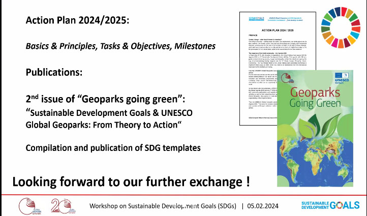 世界地质公园网络关于2030年可持续发展议程线上研讨会 （2024年2月 线上）